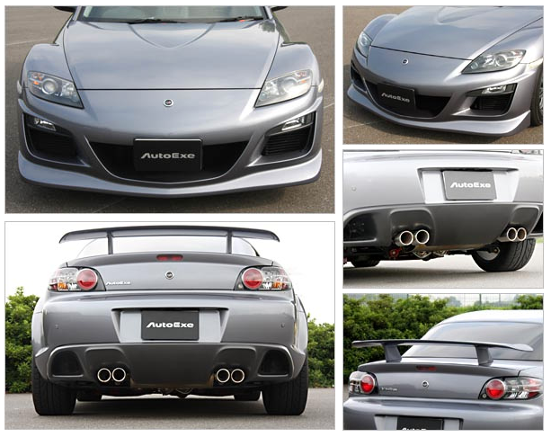 The AutoExe SE-03C RX8 Styling Kit is the latest development in body kits 