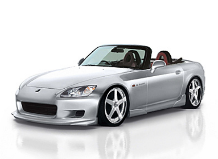 The Veilside Version 1 S2000 body kit features front lip 