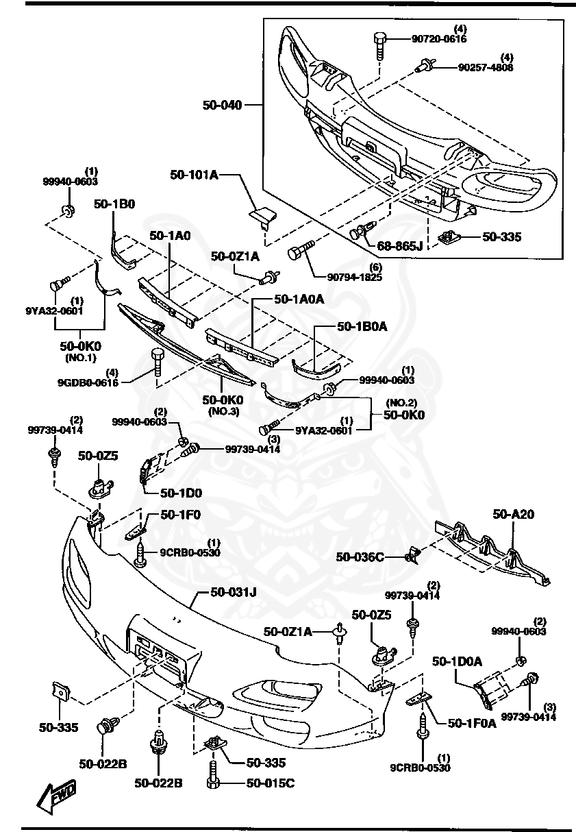 F13850070B - Mazda - Bumper Reinforcement - Nengun Performance