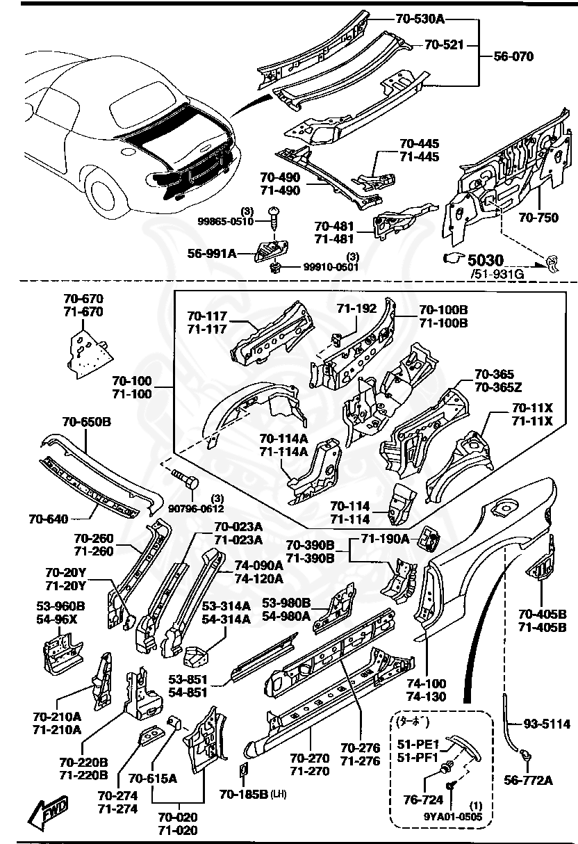 B09251833 - Mazda - Clip - Nengun Performance