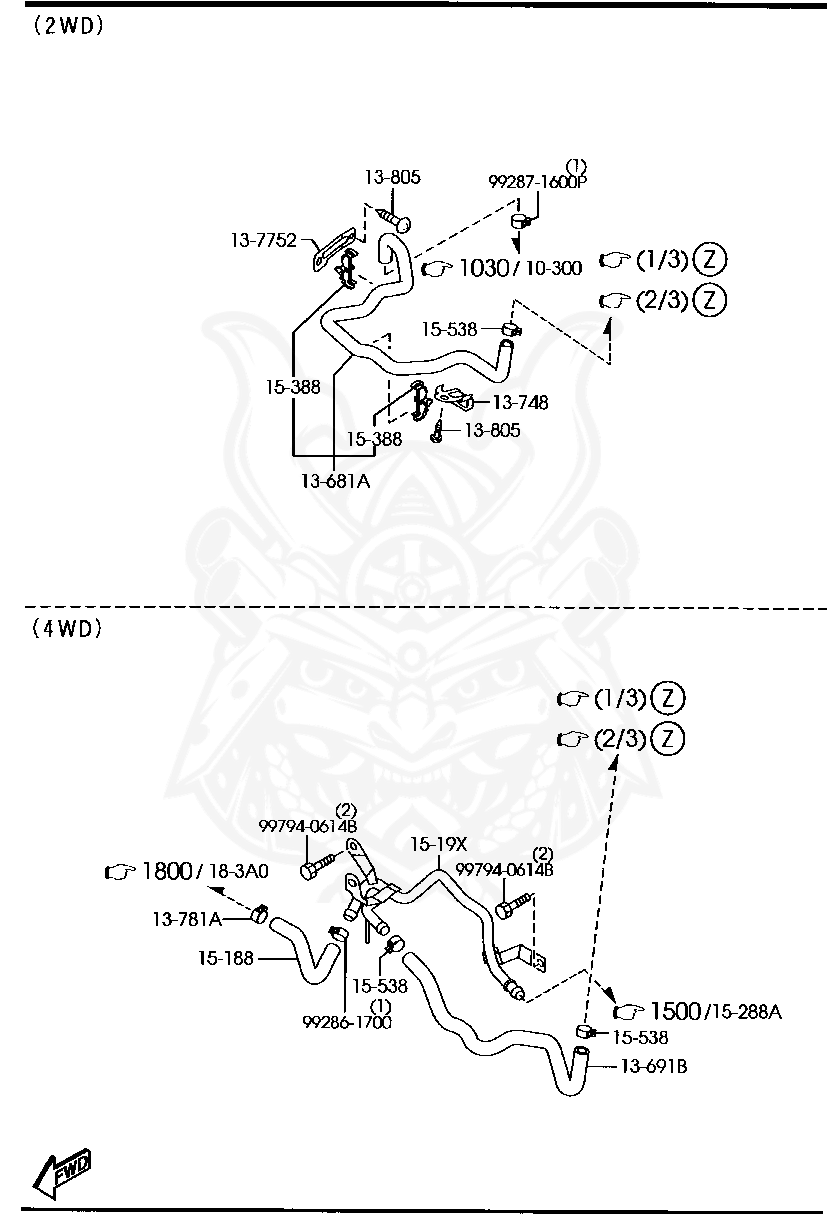 ZJ0213680 - Mazda - Water Hose - Nengun Performance