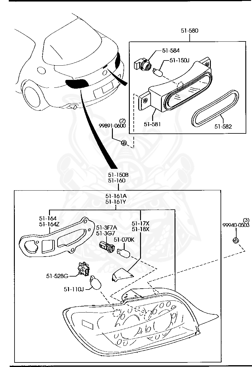 Mazda - Rear Combination Lamp (l)