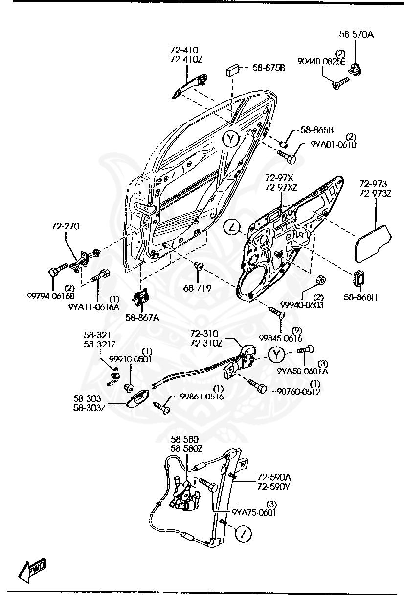 GJ6A5858XC Mazda Power Window Motor (l) Nengun Performance