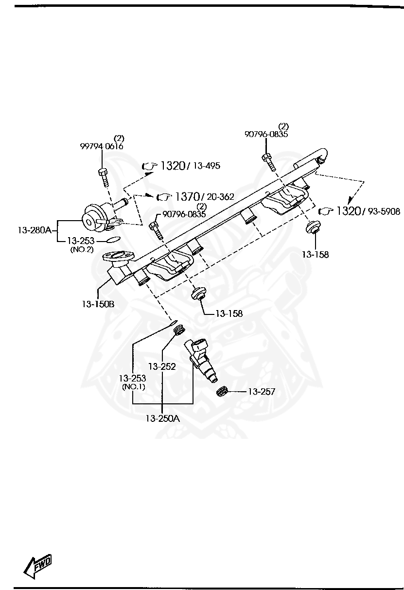 B67513158 - Mazda - Field Distributor Insulator - Nengun Performance