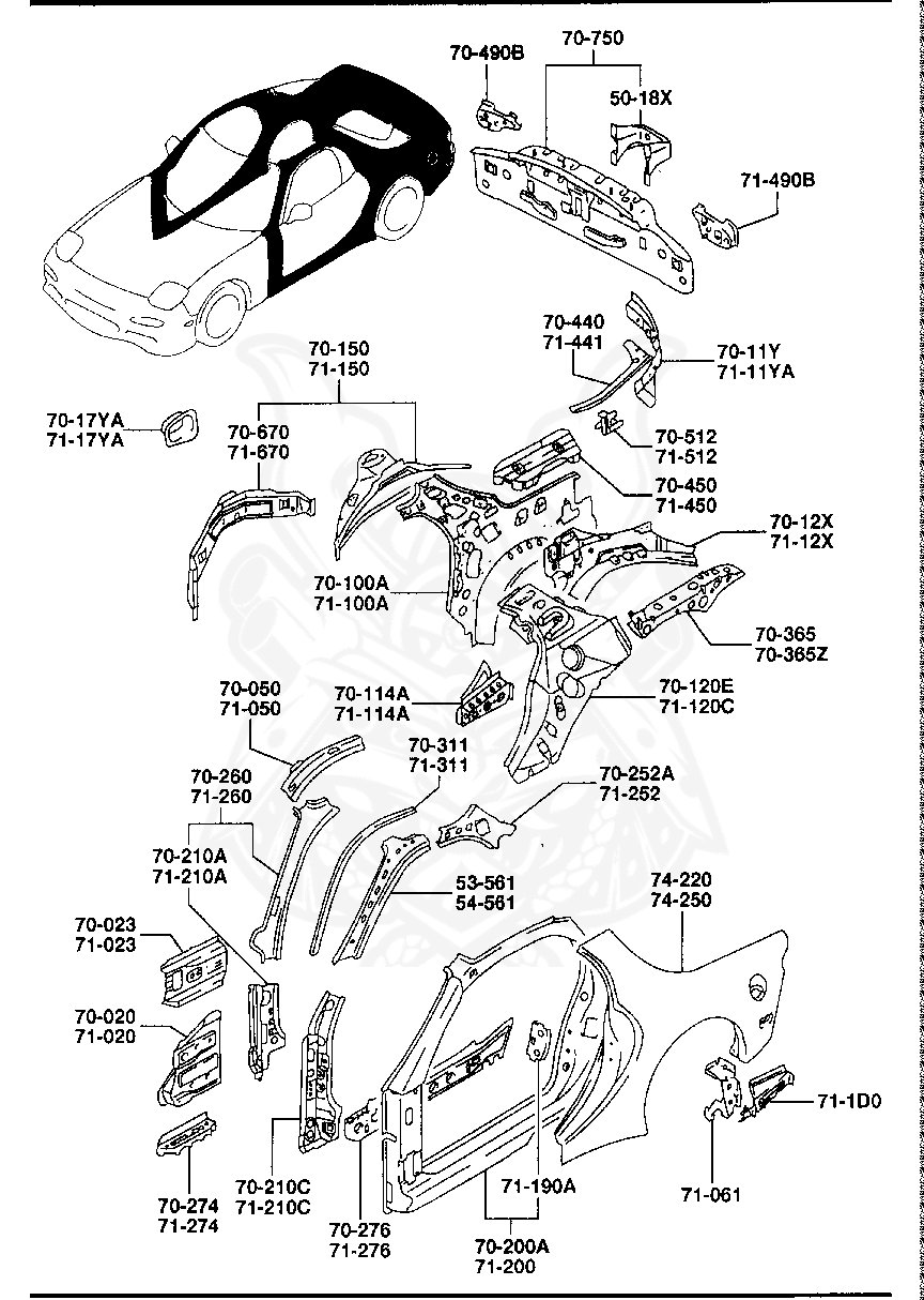 FDY170400C - Mazda - Rear Fender Panel (r) - Nengun Performance
