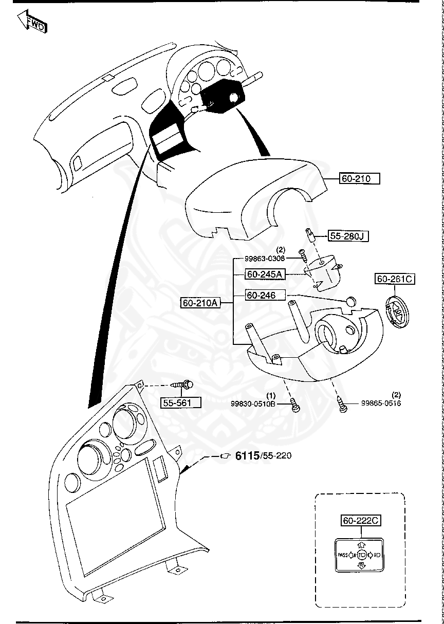 998650516 - Mazda - Tapping Screw - Nengun Performance 998650516 - Mazda - Tapping Screw - Nengun Performance