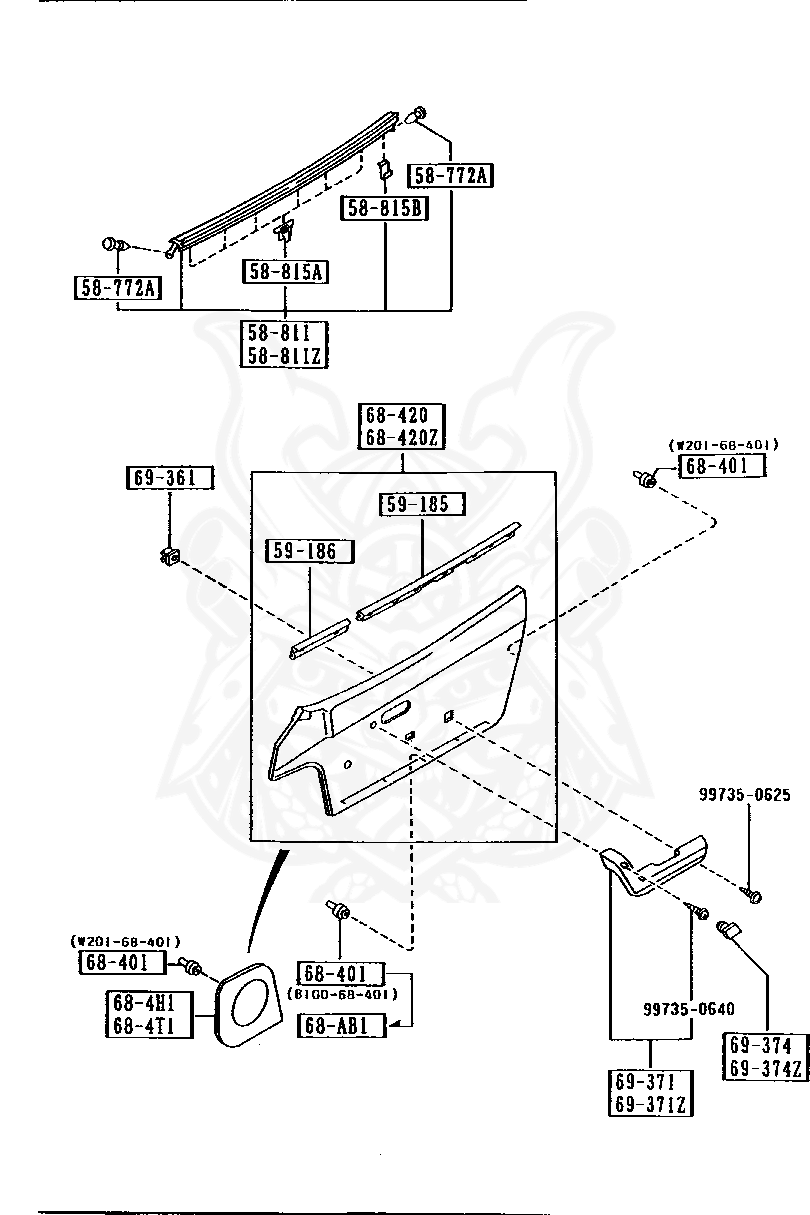 NA0258821 - Mazda - No.2 Weatherstrip - Nengun Performance