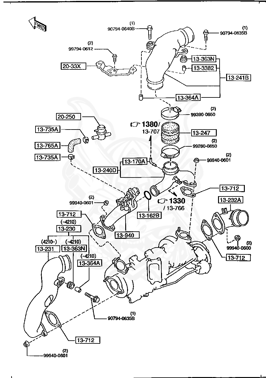 N3A113232 - Mazda - Air Intake Pipe - Nengun Performance