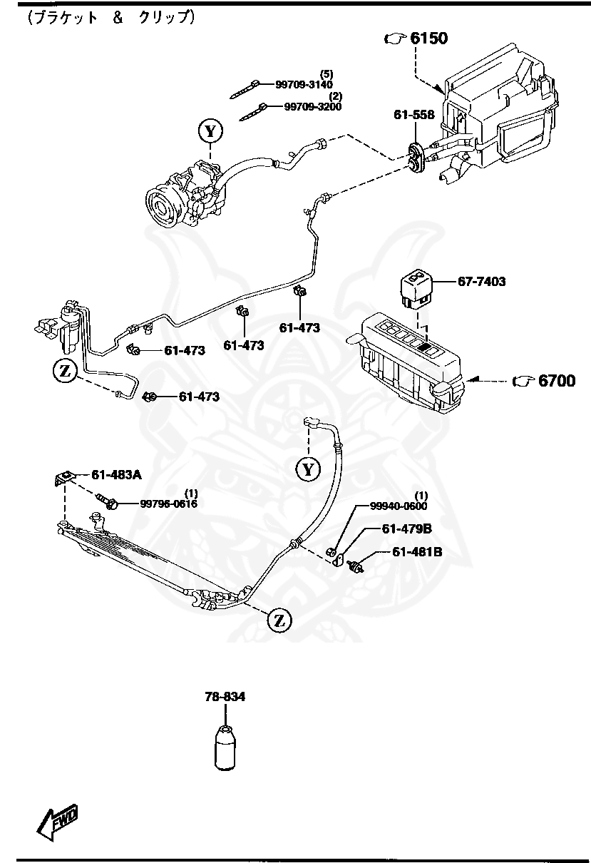 F13861558 - Mazda - Cooling Unit Grommet - Nengun Performance