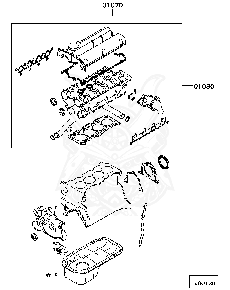MD974548 - Mitsubishi - Gasket Kit, Eng Overhaul - Nengun Performance 