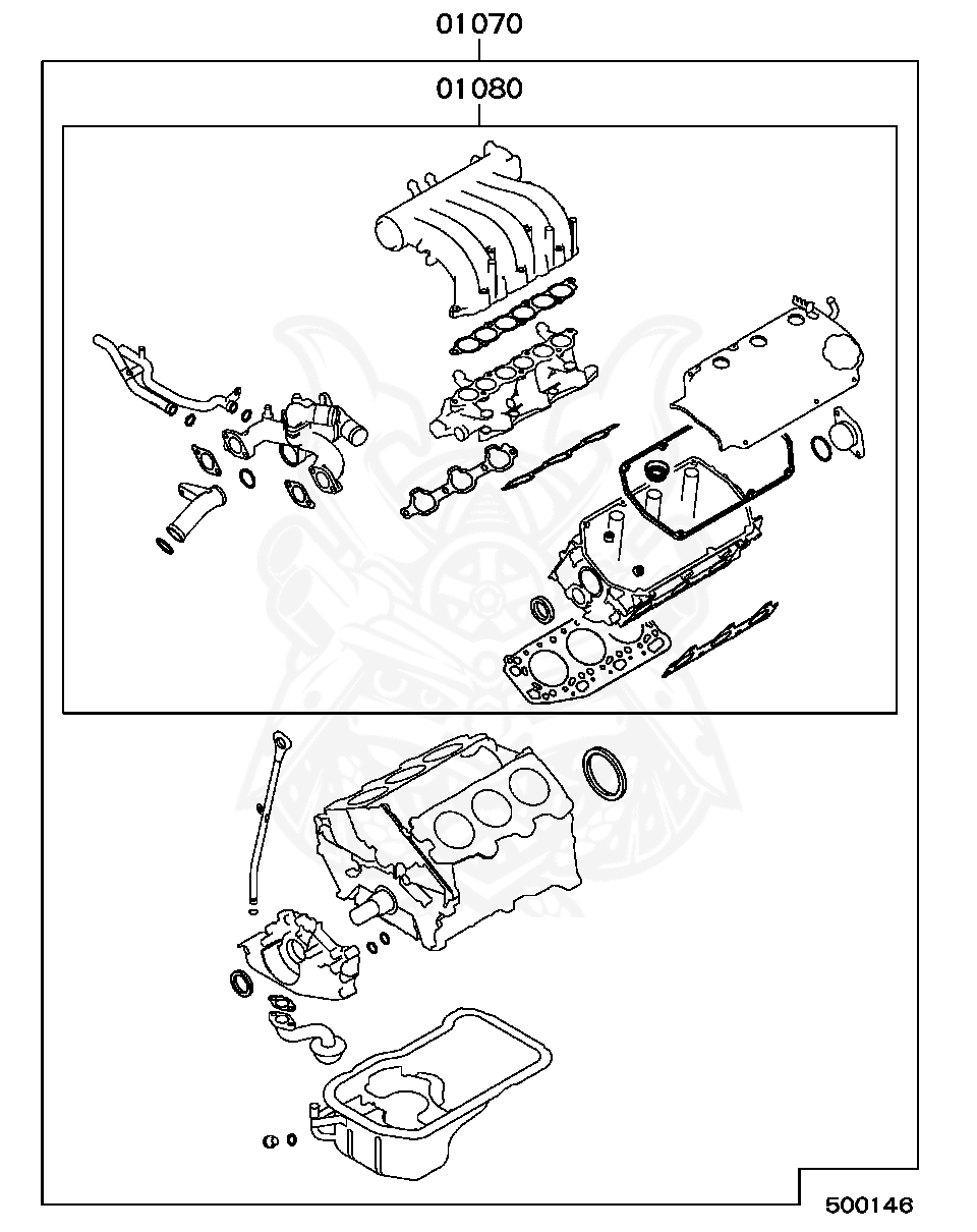 MD975559 - Mitsubishi - Gasket Kit, Eng Overhaul - Nengun Performance 