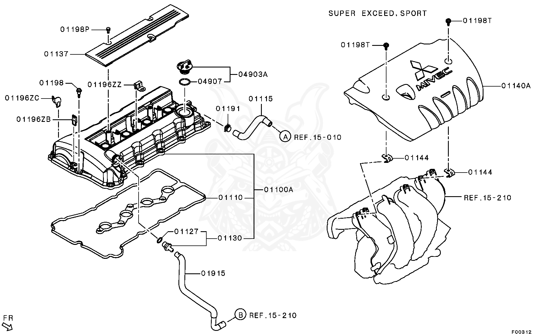 1035A422 - Mitsubishi - Valve, Pcv - Nengun Performance