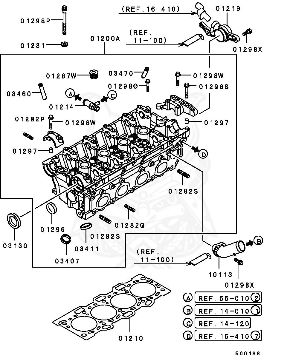 MS101354 - Mitsubishi - Bolt, Cylinder Head - Nengun Performance