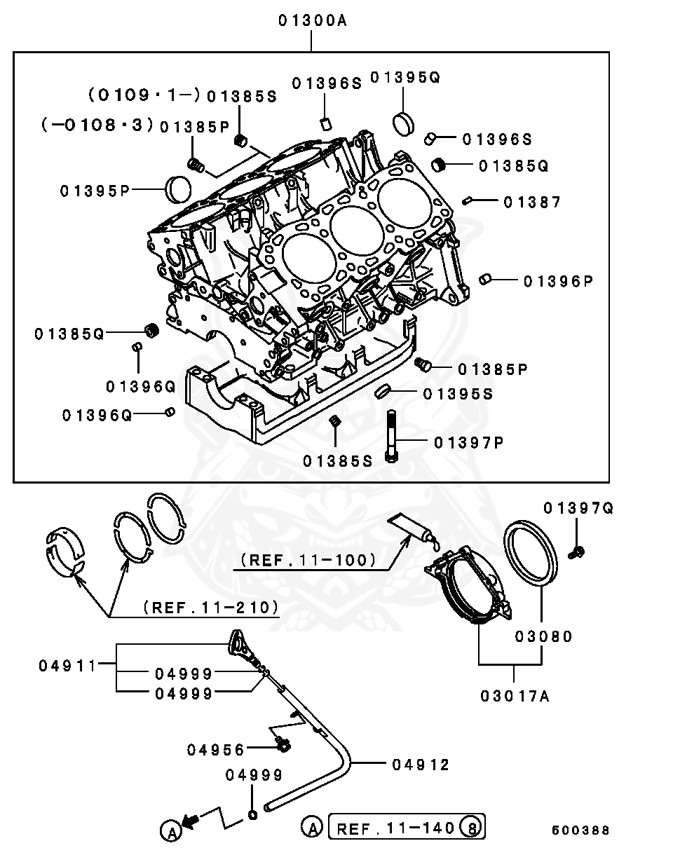 MF665538 - Mitsubishi - Cap, Cylinder Block - Nengun Performance