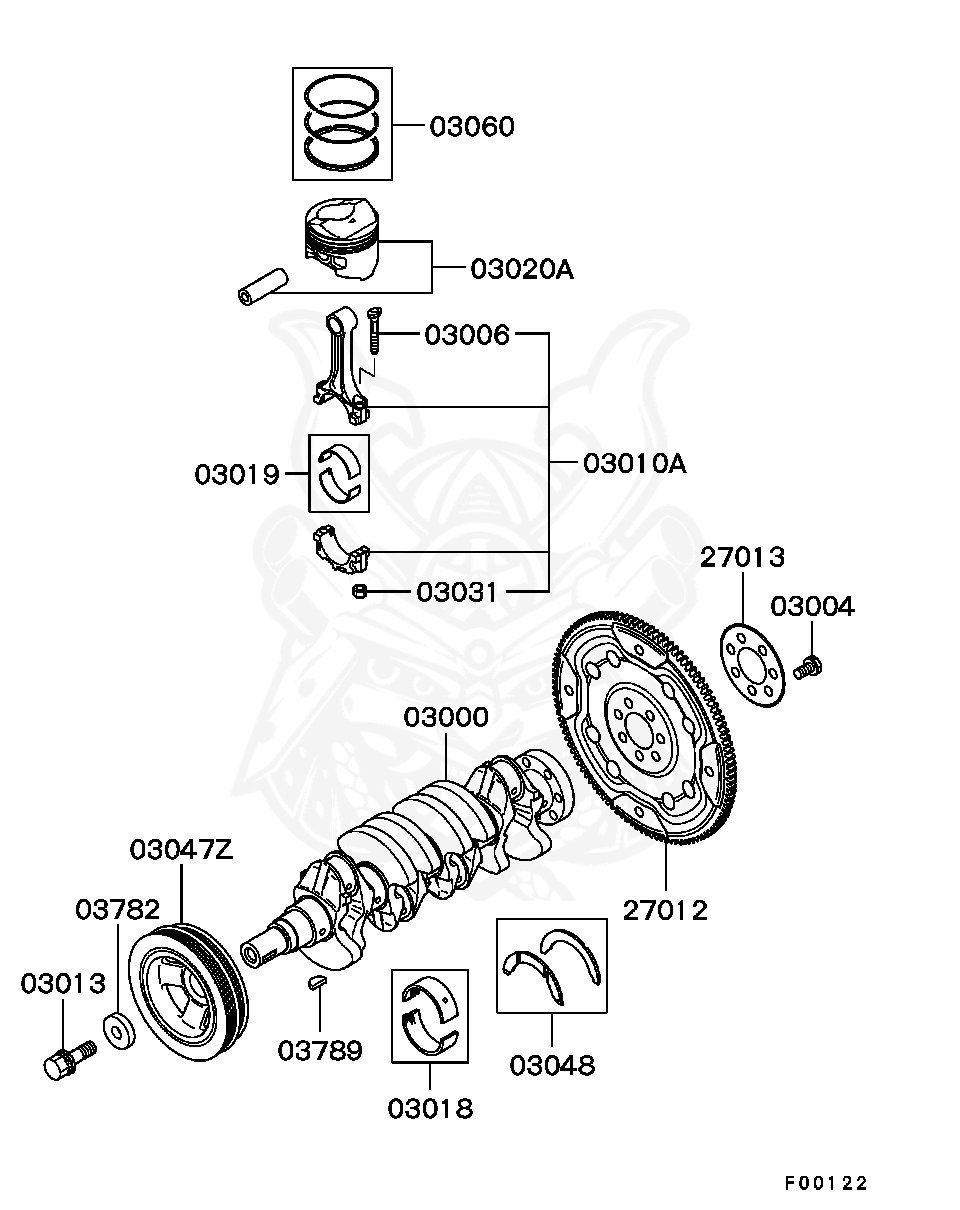 MN163163 - Mitsubishi - Piston Ring Set - Nengun Performance