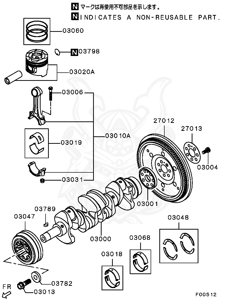 図の14925』エンジンコントロールオキシジェンのセンサのみ MD307049