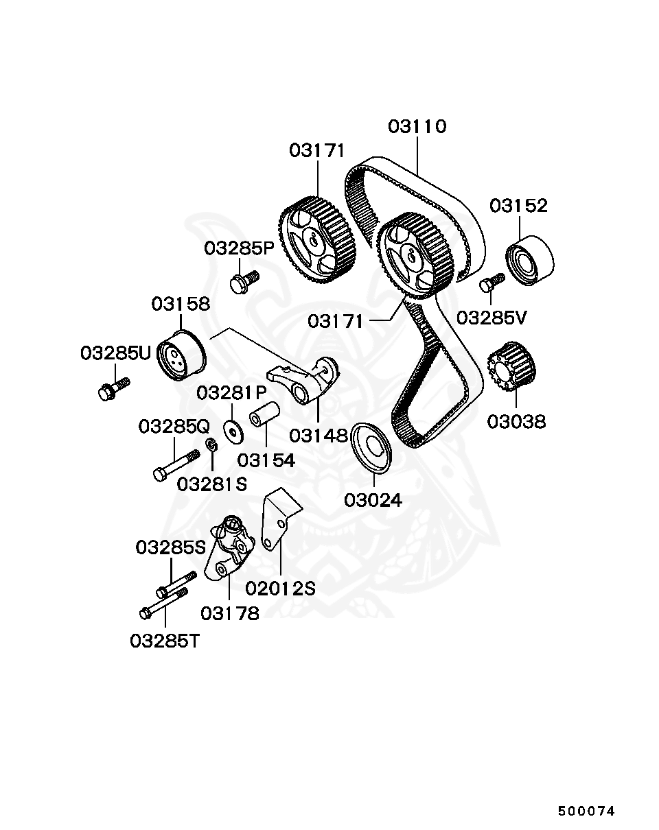 4g91 timing belt tensioner