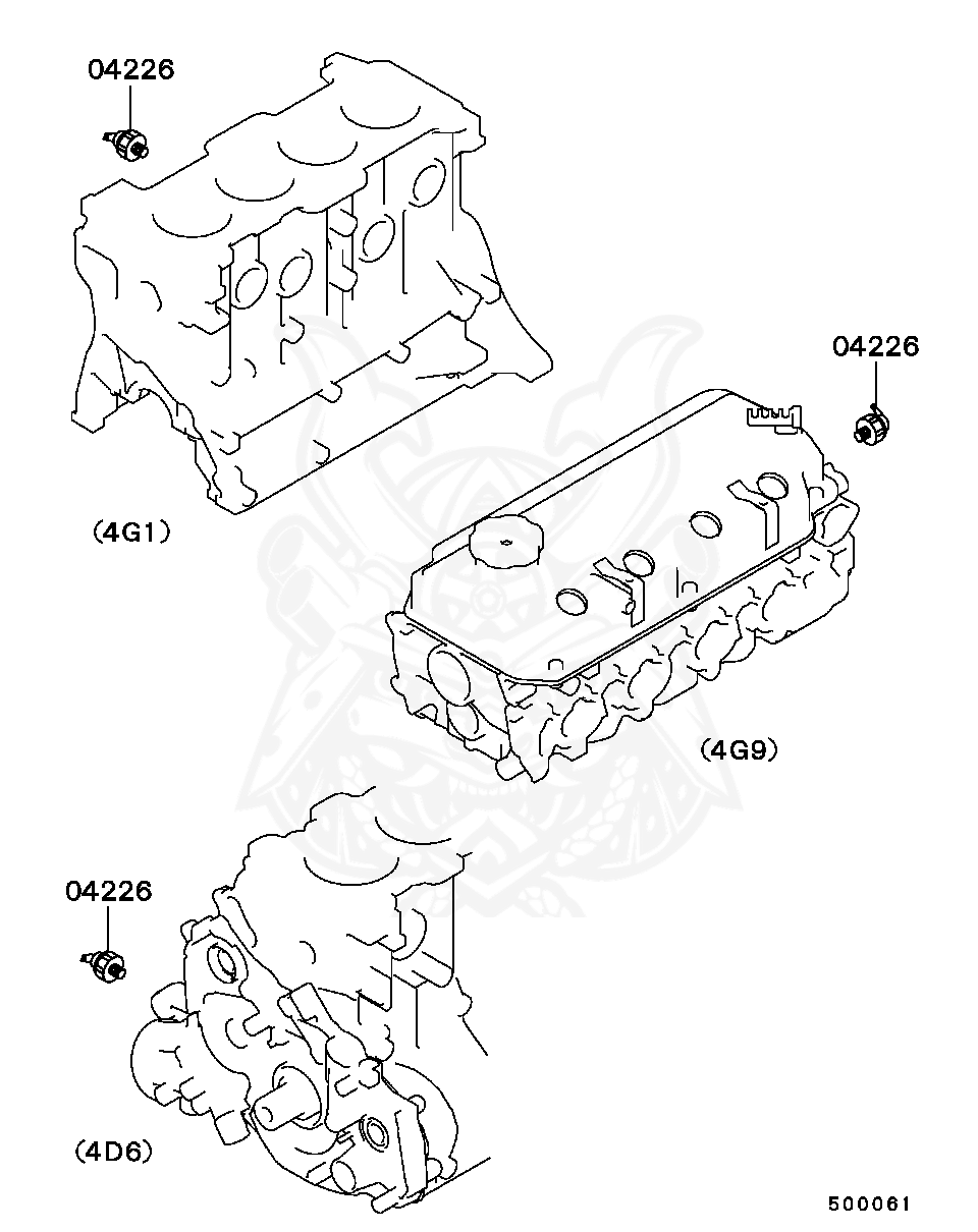 MD138993 - Mitsubishi - Switch, Eng Oil Pressure - Nengun Performance