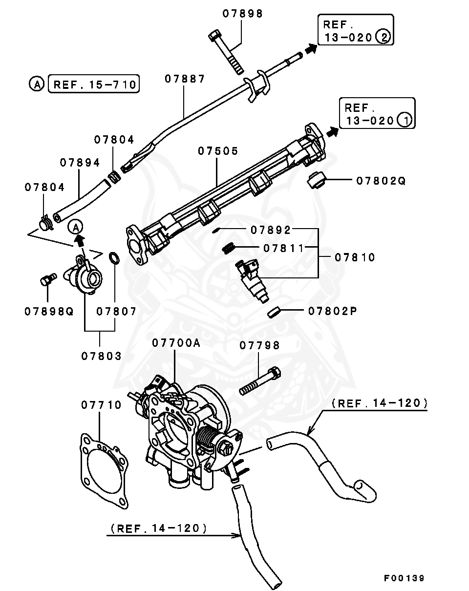 MD348478 - Mitsubishi - Fuel Injector Assembly - Nengun Performance