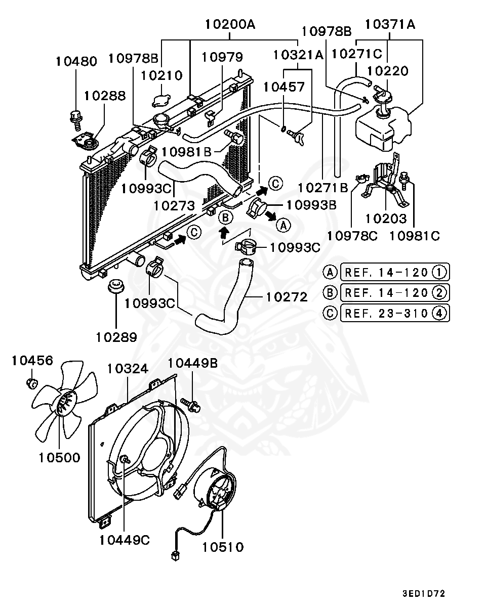 MR179933 - Mitsubishi - Plug Assy, Radiator - Nengun Performance