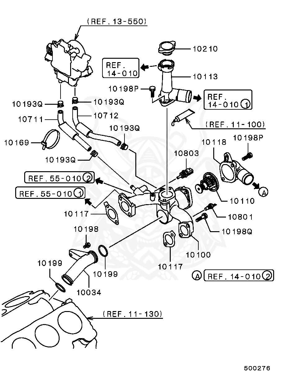 1308A012 - Mitsubishi - Sensor Unit, Water Temperature - Nengun Performance