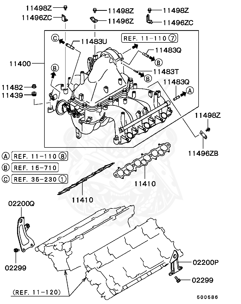 MD307210 - Mitsubishi - Spring, Inlet Manifold Disc - Nengun Performance