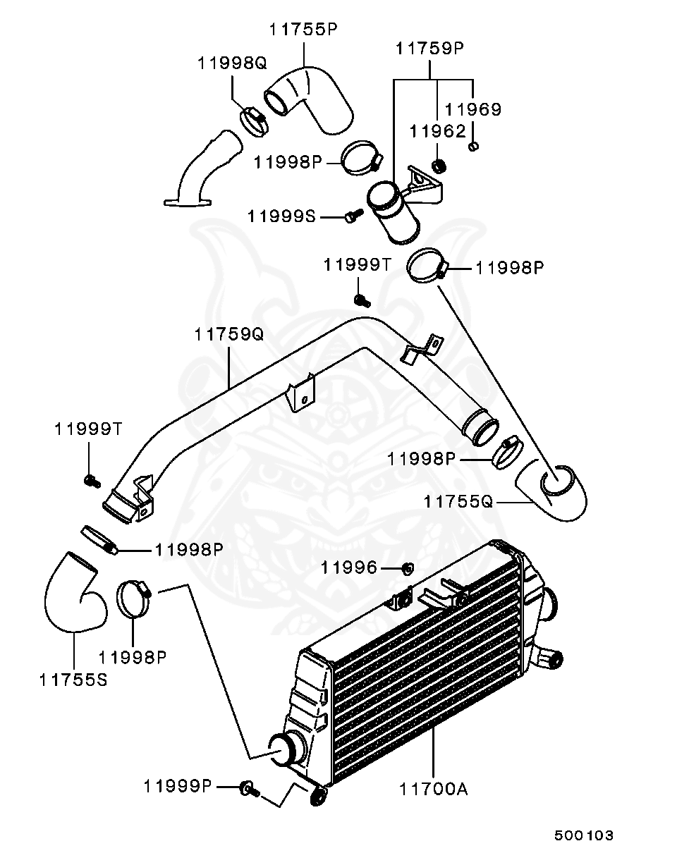 MB924442 - Mitsubishi - Intercooler Assembly - Nengun Performance