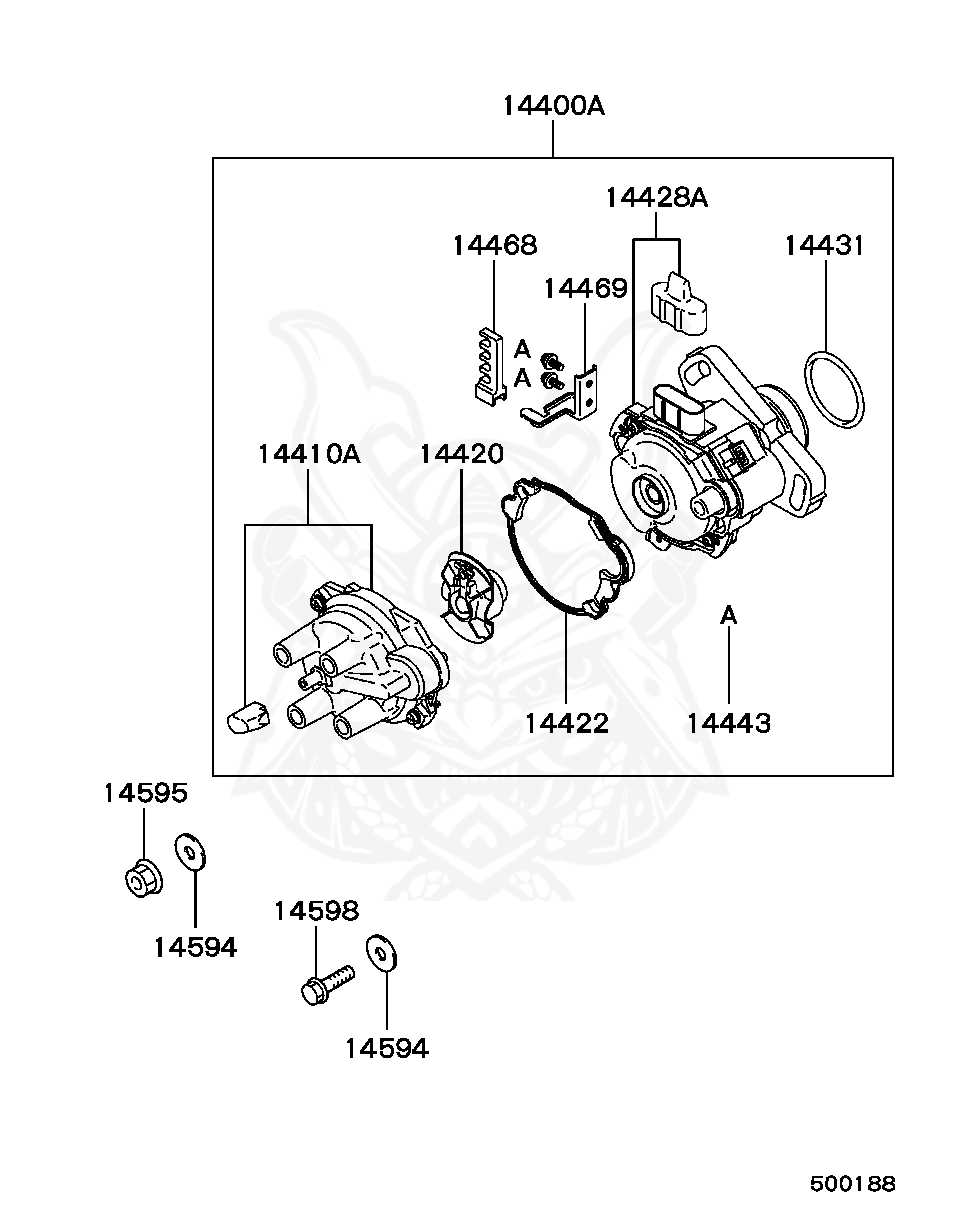 Ignition Distributor to suit Mitsubishi Lancer 1995 - 2000 1.5 4G15 Ignition Distributor to suit Mitsubishi Lancer 1995 - 2000 1.5 4G15