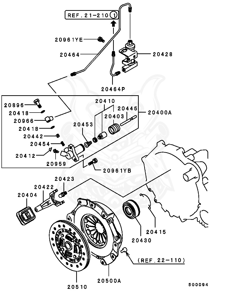 MF241252 - Mitsubishi - Bolt Rear Suspension Stabilizer - Nengun ...