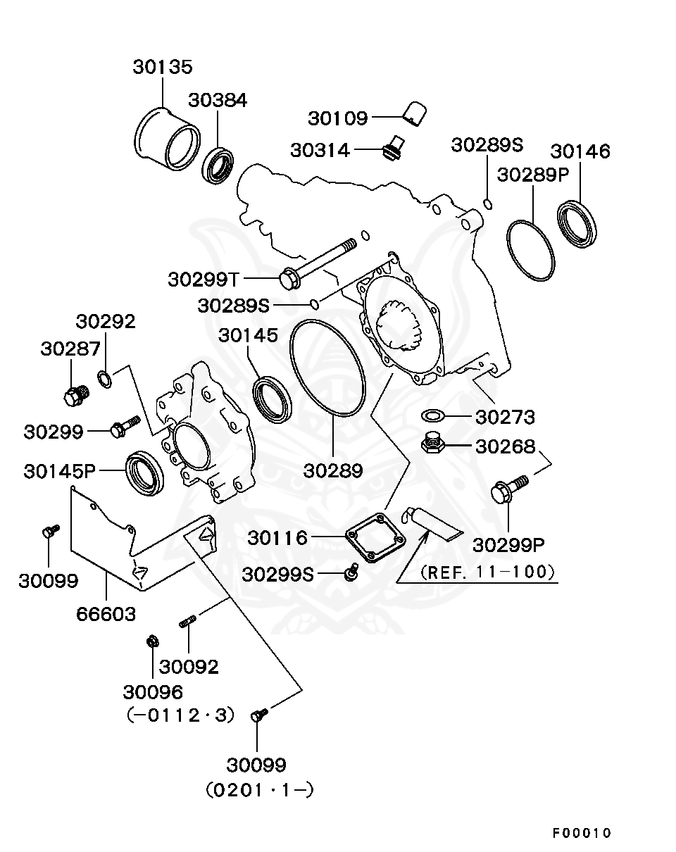 MD000312 - Mitsubishi - Gasket, T / F Oil Drain Plug - Nengun Performance