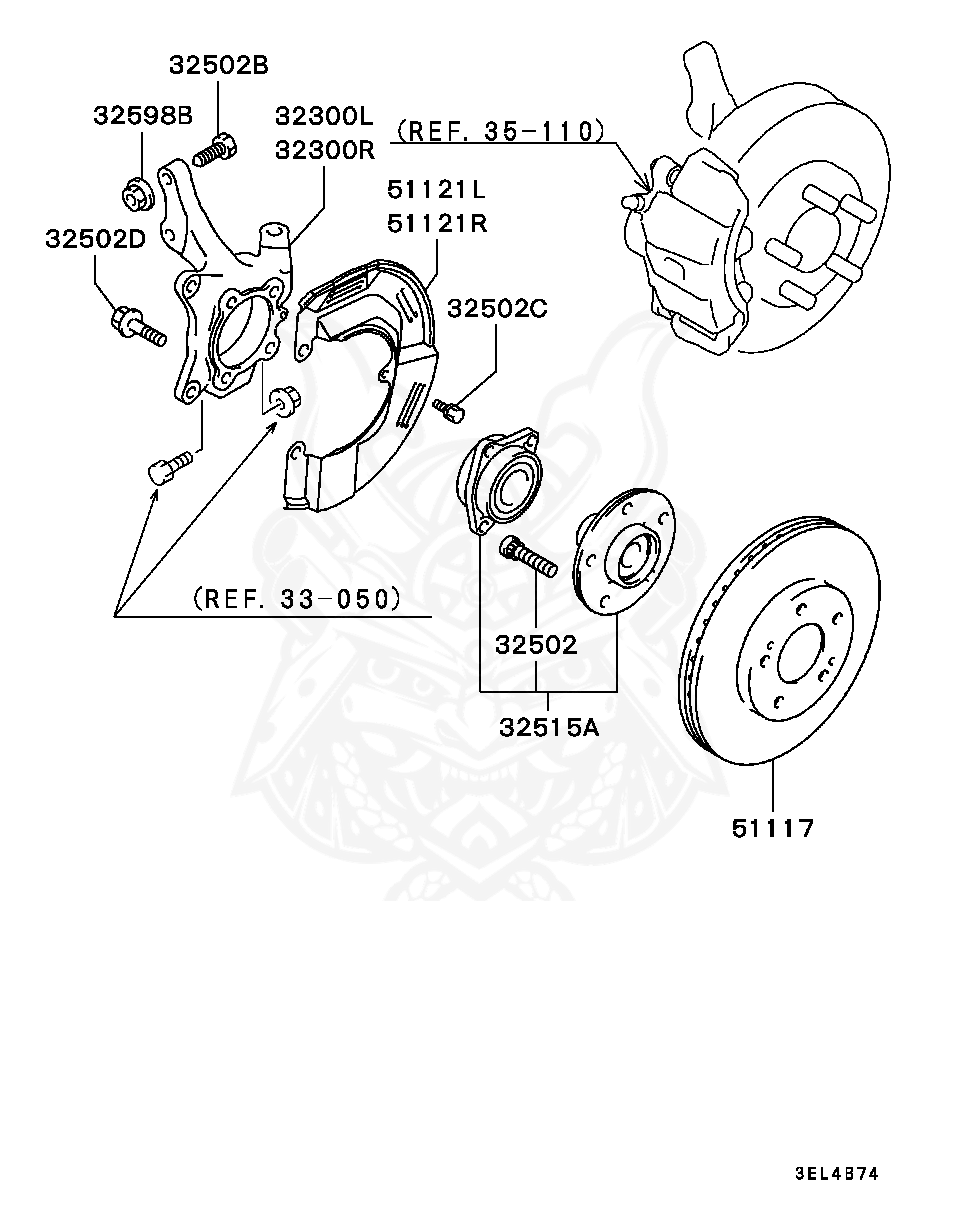 MB949097 - Mitsubishi - Hub Assy, Fr Wheel - Nengun Performance