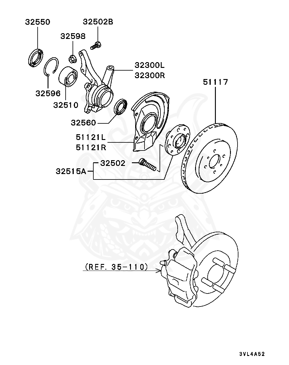 MB911495 - Mitsubishi - Bolt, Fr Wheel Hub - Nengun Performance