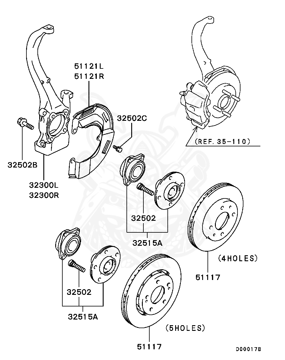 MB911495 - Mitsubishi - Bolt, Fr Wheel Hub - Nengun Performance