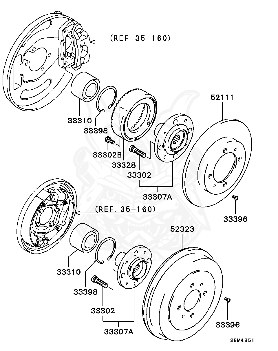 MB663547 - Mitsubishi - Bearing, Rr Wheel Hub - Nengun Performance 