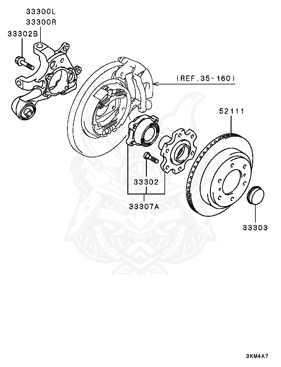 Mr Mitsubishi Hub Assy Rr Wheel Nengun Performance
