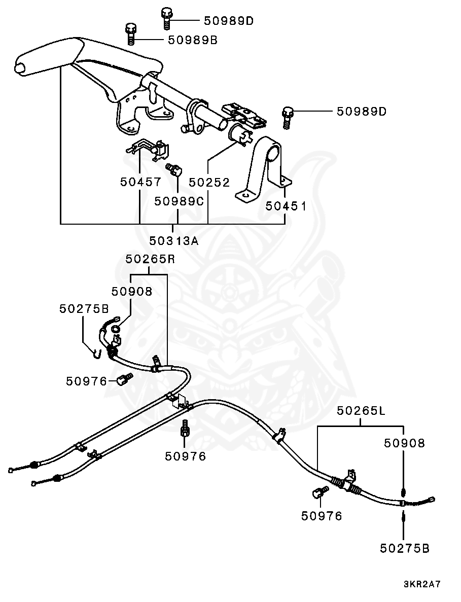 MB520849 - Mitsubishi - Clip, Parking Brake Cable - Nengun Performance