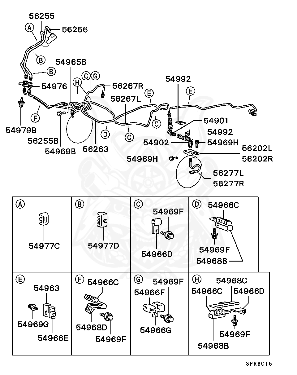 MA431825 - Mitsubishi - Clip, Brake Fluid Line - Nengun Performance