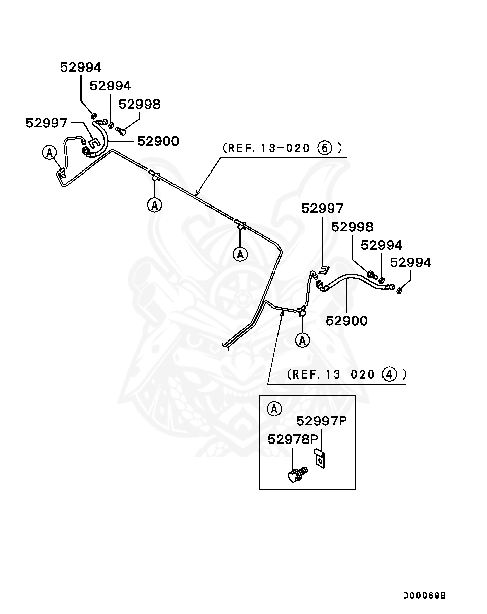 MA431825 - Mitsubishi - Clip, Brake Fluid Line - Nengun Performance