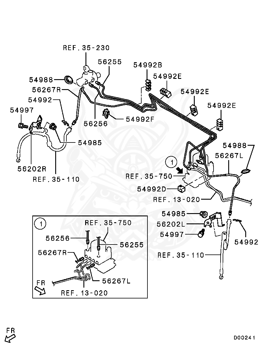 MN102851 - Mitsubishi - Grommet, Brake Fluid Line - Nengun Performance