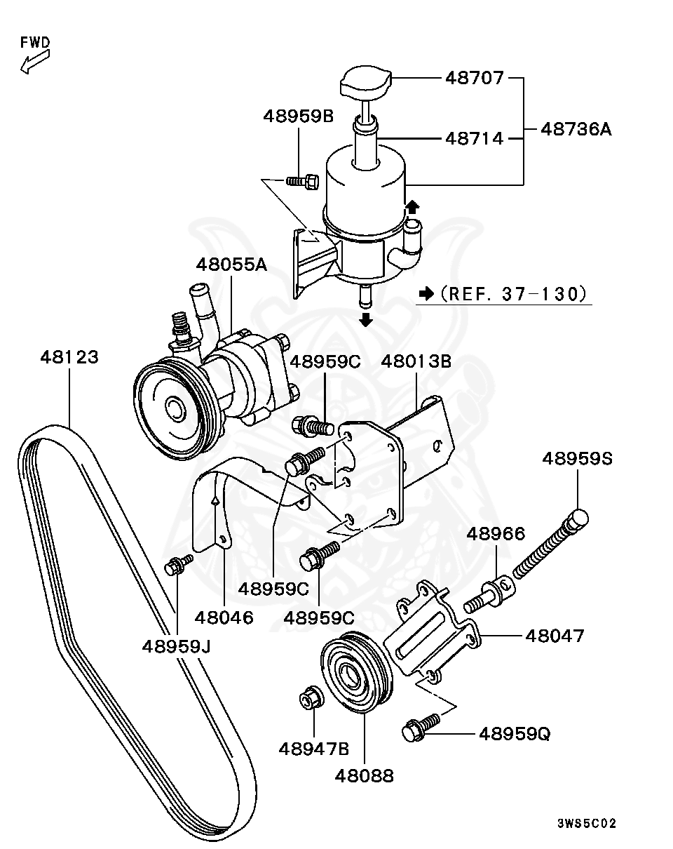 MF434105 - Mitsubishi - Nut Front Suspension Strut - Nengun Performance