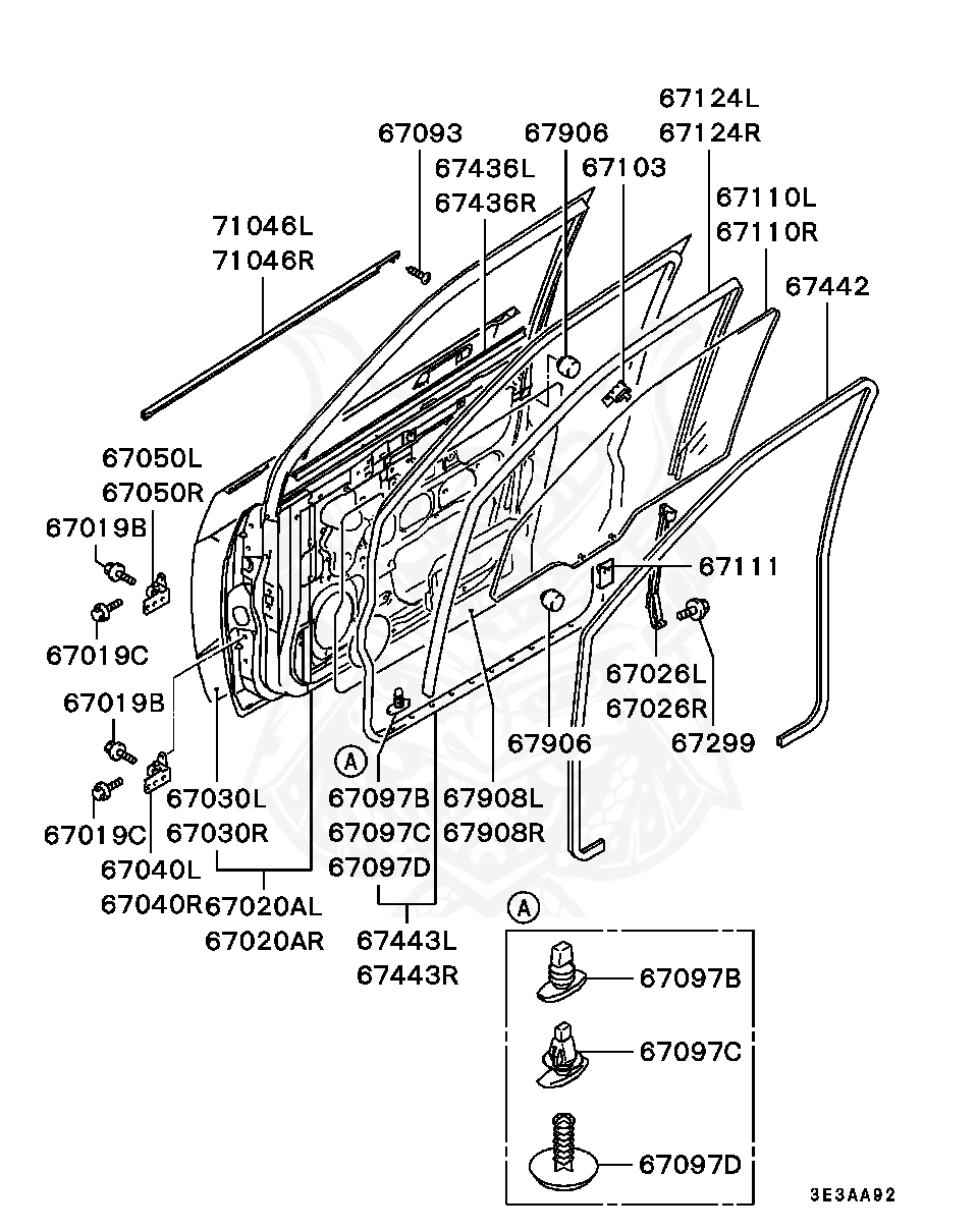 MU140017 - Mitsubishi - Bolt Front Suspension Stabilizer - Nengun ...