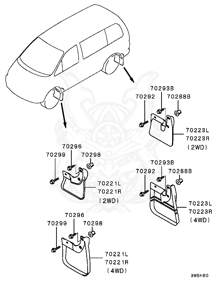MS452393 - Mitsubishi - Screw, Fr Bumper - Nengun Performance
