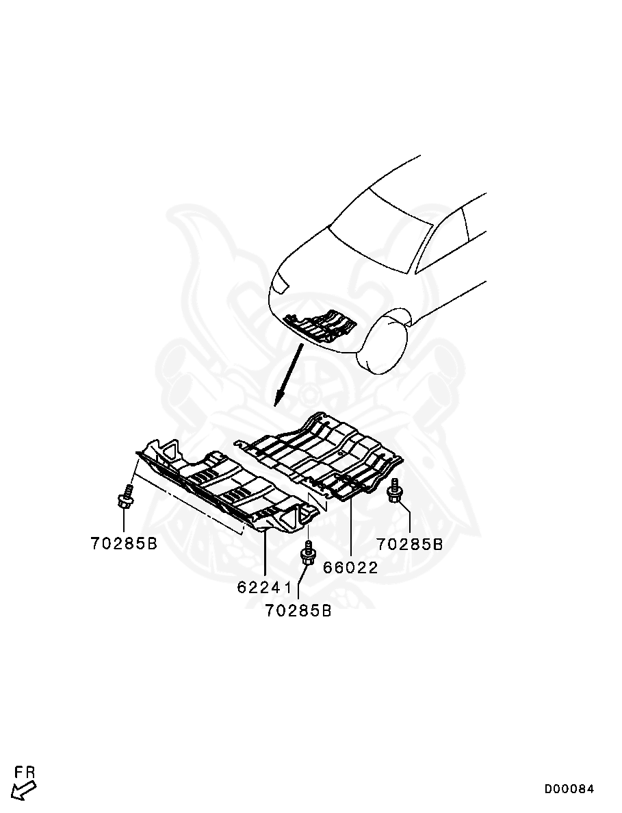 MN136829 - Mitsubishi - Plate, Under Skid - Nengun Performance