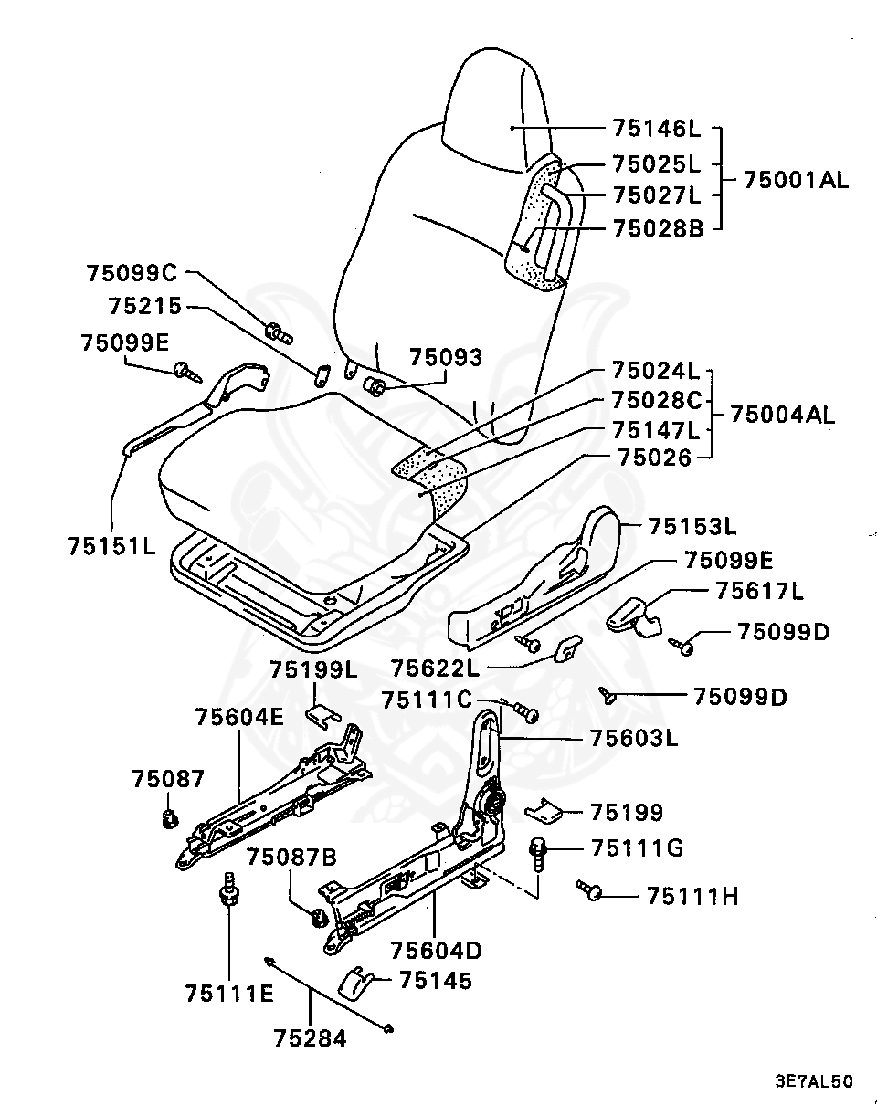 MS440504 - Mitsubishi - Nut Front Suspension Stabilizer - Nengun ...