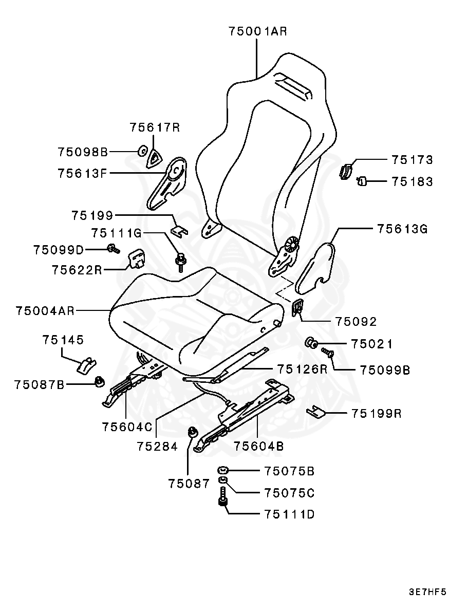 MS440504 - Mitsubishi - Nut Front Suspension Stabilizer - Nengun ...