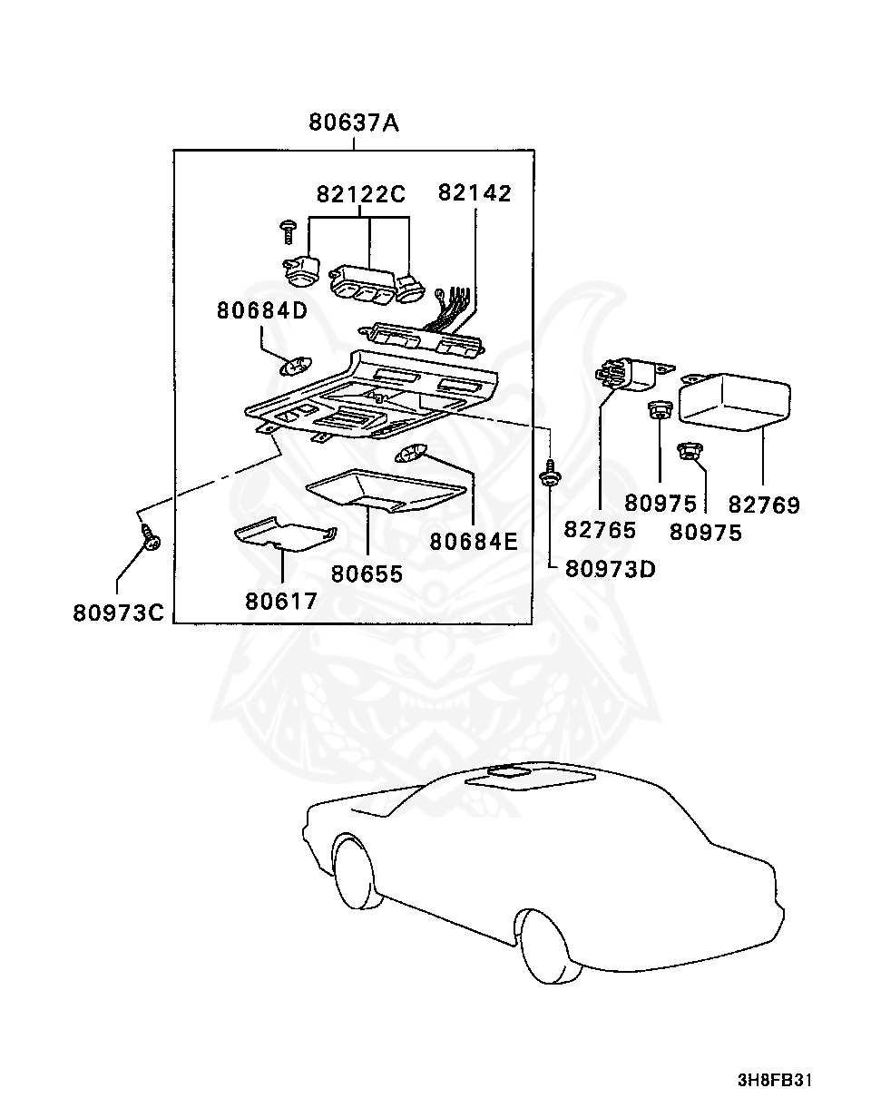 MF820513 - Mitsubishi - Bulb, Room Lamp - Nengun Performance