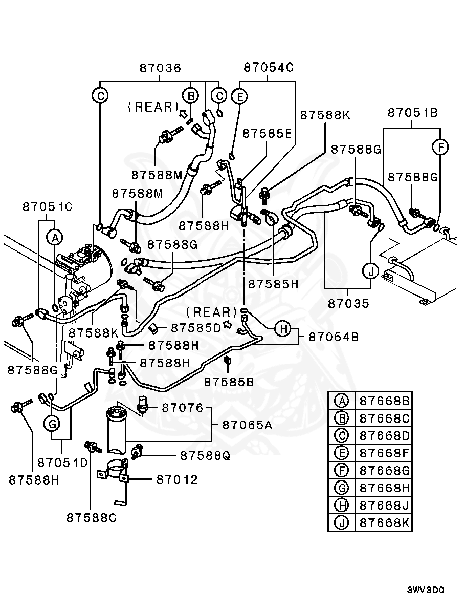 MU481044 - Mitsubishi - CLIP, A/C PIPING - Nengun Performance