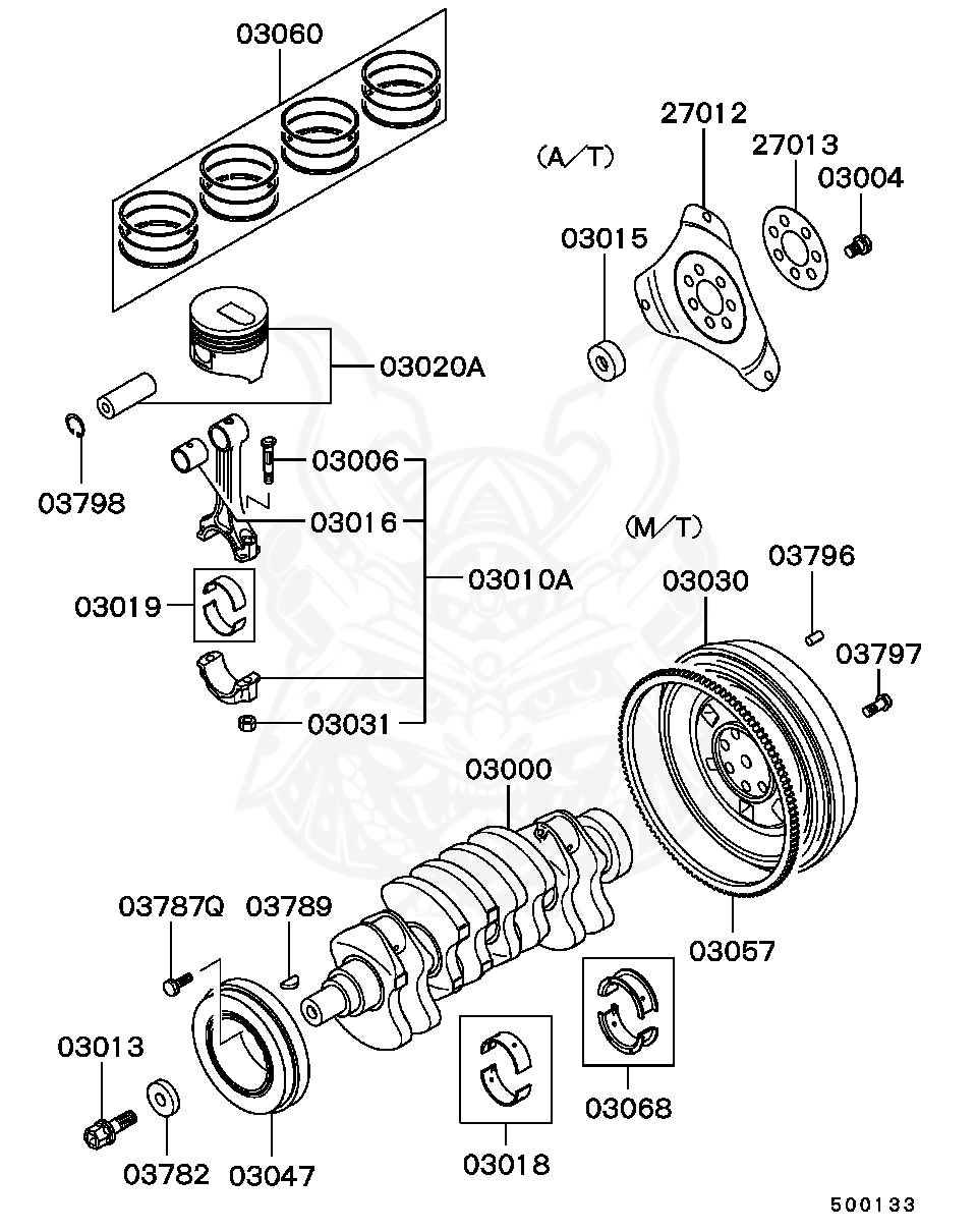 MD008959 - Mitsubishi - Key, Crankshaft - Nengun Performance