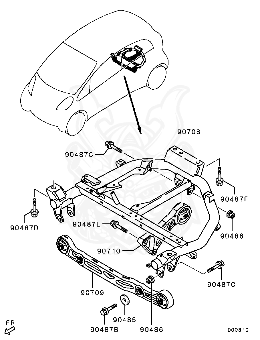 MU000467 - Mitsubishi - Bolt, Fr Susp Lwr Arm - Nengun Performance