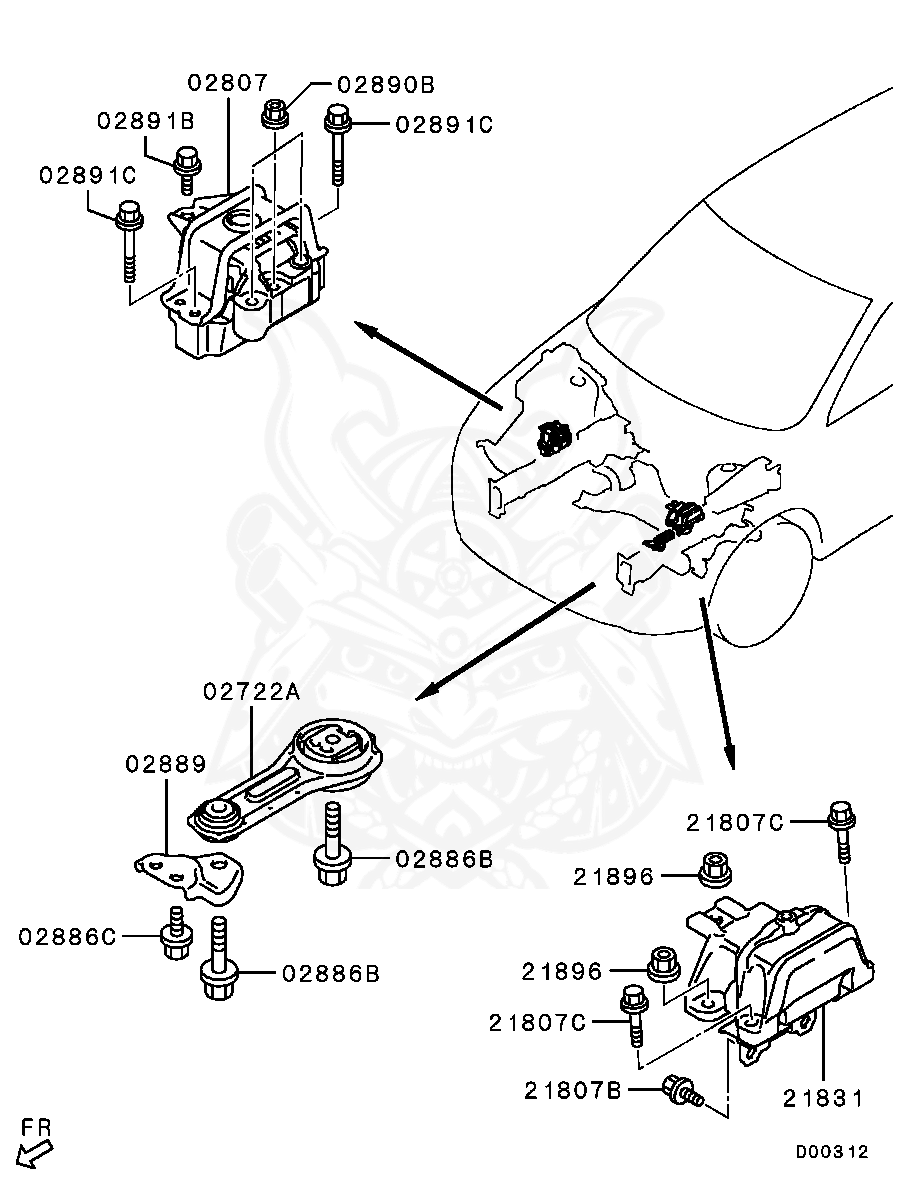 MF911641 - Mitsubishi - Bolt, Diff Control - Nengun Performance